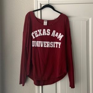 Texas A&M Burnout Long Sleeve Size L
